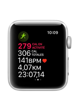 Montre Connectée Apple Watch Series 3 GPS 38mm Aluminium Argent (sans bracelet) - Grade AB