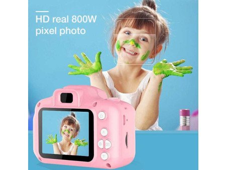 Appareil Photo Numérique Ecran HD de 2 Pouces, de Dessin Animé - Rose