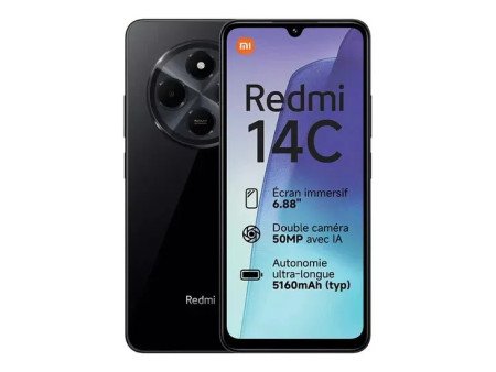XIAOMI Redmi 14C 128Go 4G Noir - bonoitec.com