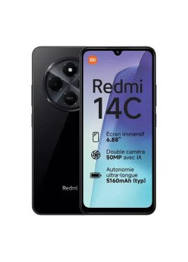 XIAOMI Redmi 14C 128Go 4G Noir - bonoitec.com