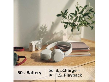 Casque Bluetooth Sony WH-CH520 Beige