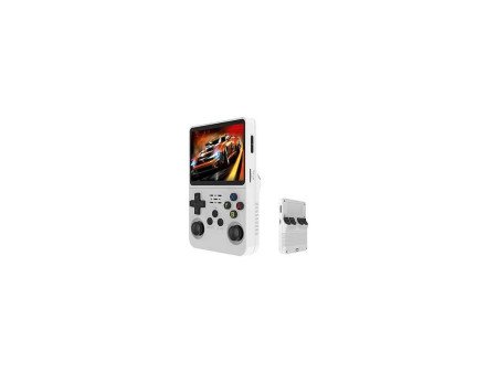 Mini Console de Jeu Vidéo Portable R36 Écran IPS 3,5" 64 Go - Blanc