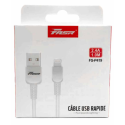 Câble Lightning/USB FASR FS-CA3I - 1M - Blanc | Charge Rapide