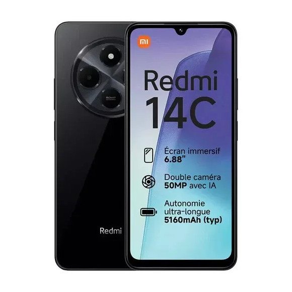 XIAOMI Redmi 14C 128Go 4G Noir