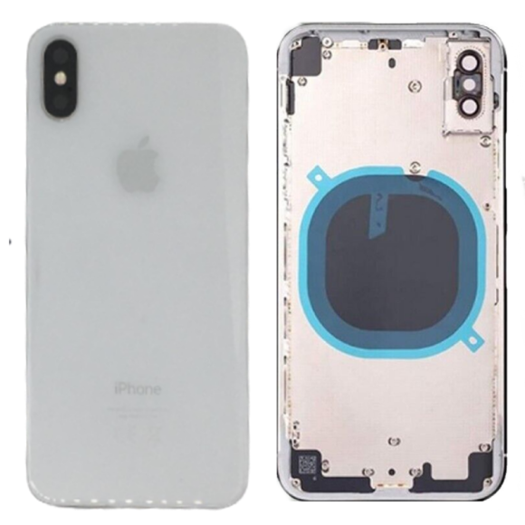 Châssis Vide iPhone X Argent | Noir (Origine Demonté) - Grade AB