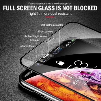 Verre Trempé 10D Pleine Couverture Pour iPhone