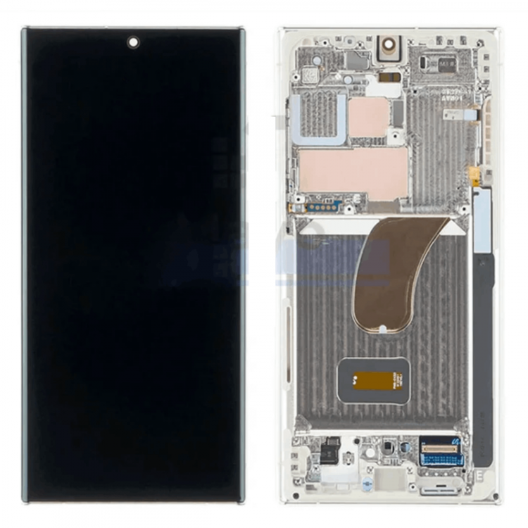 Ecran Samsung Galaxy S23 Ultra 5G (S918) Argent + Châssis (OEM Soft Oled) Ecran Samsung Galaxy S23 Ultra 5G (S918) Argent + Châssis (OEM Soft Oled)