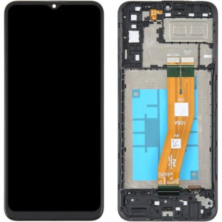 Ecran SAMSUNG GALAXY A04e A042F Noir complet sur châssis
