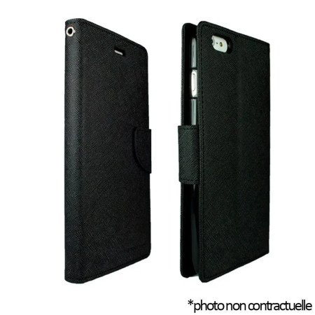 Housse Grainé Simili-cuir iPad 10.9" (10e génération) 2022 Noir