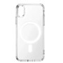 Housse Coque Silicone MagSafe iPhone X / XS – Transparente