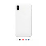 Coque rigide en silicone blanc pour iPhone X / XS