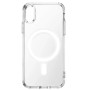 Coque MagSafe transparente en silicone – iPhone XS Max
