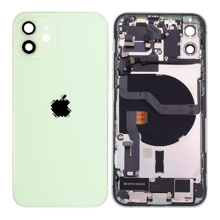 Coque arrière complète iPhone 12 Vert – Châssis de remplacement