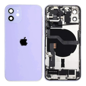 Coque arrière complète iPhone 12 Violet – Châssis de remplacement
