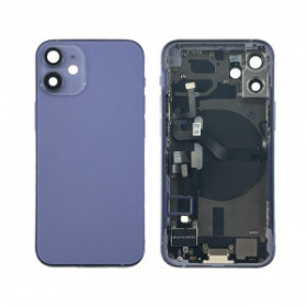 Coque arrière complète iPhone 12 Mini Violet – Châssis de remplacement
