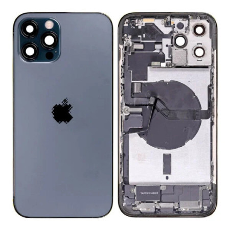 Châssis Arrière iPhone 12 Pro Max Prémonté Complet - Bleu