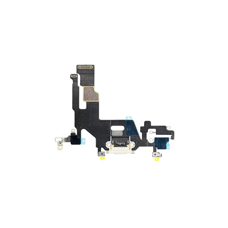 connecteur-de-charge-iphone-11-blanc Nappe écouteur interne + micro + capteurs iPhone 11 – Image 1